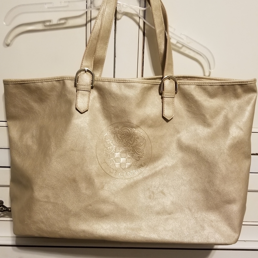 Vince Camuto matte gold vinyl tote - Picture 5 of 5